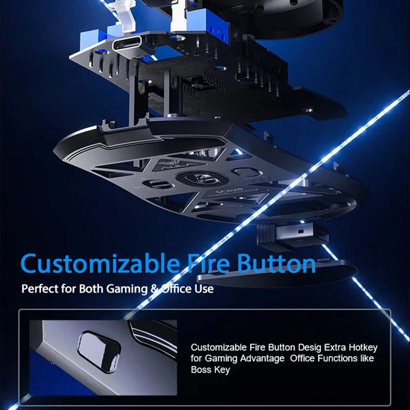 AULA SC620 Wireless Gaming Mouse 12000 DPI RGB