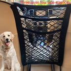 Dog Car Barrier with Safety Mesh & Storage Bag – Back Seat Guard