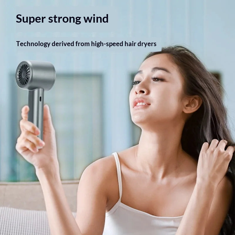 HOMEFISH Portable Handheld Ice Cooling Fan – 400mAh USB