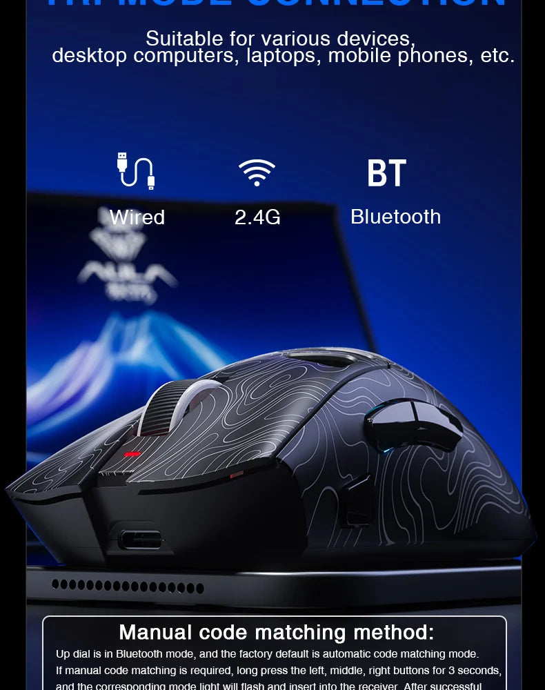 AULA SC620 Wireless Gaming Mouse 12000 DPI RGB