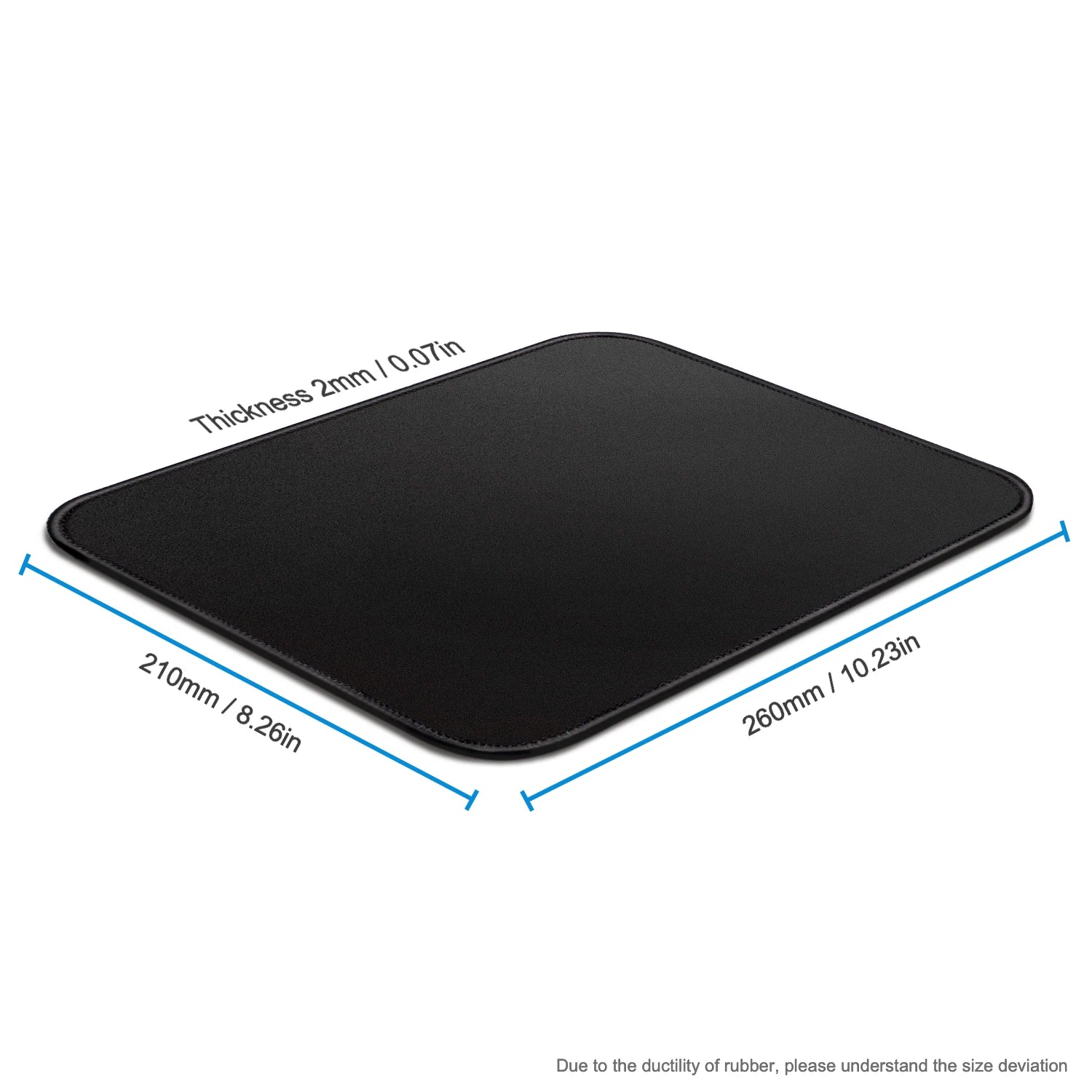 Small Gaming Mouse Pad Stitched Edge Non-Slip Washable