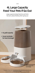 ROJECO WiFi Smart Double Cat Feeder