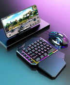5-in-1 RGB Gaming Keyboard & Mouse Combo with Controller