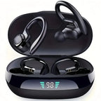 True Wireless Earbuds LED Display Sports Ear Clip with Mic
