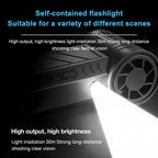 130,000 RPM Rechargeable Air Duster – 3-Speed LED Blower