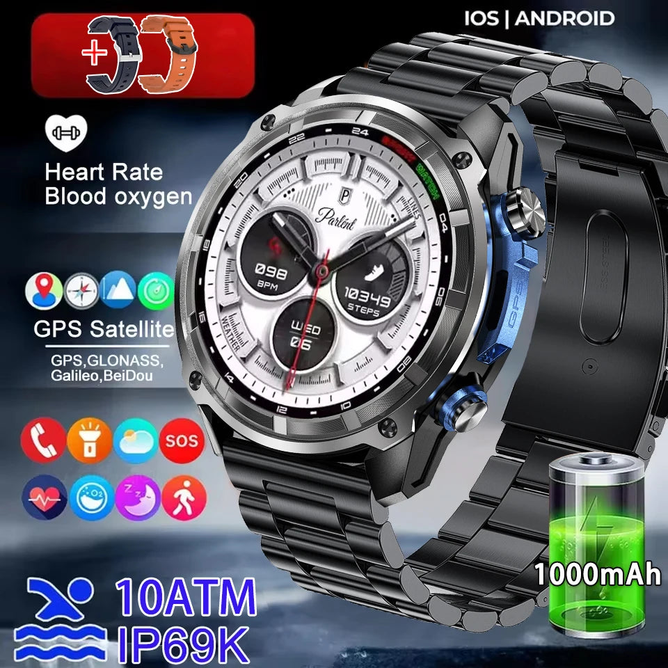 GPS Offline Map Smart Watch – 1000mAh