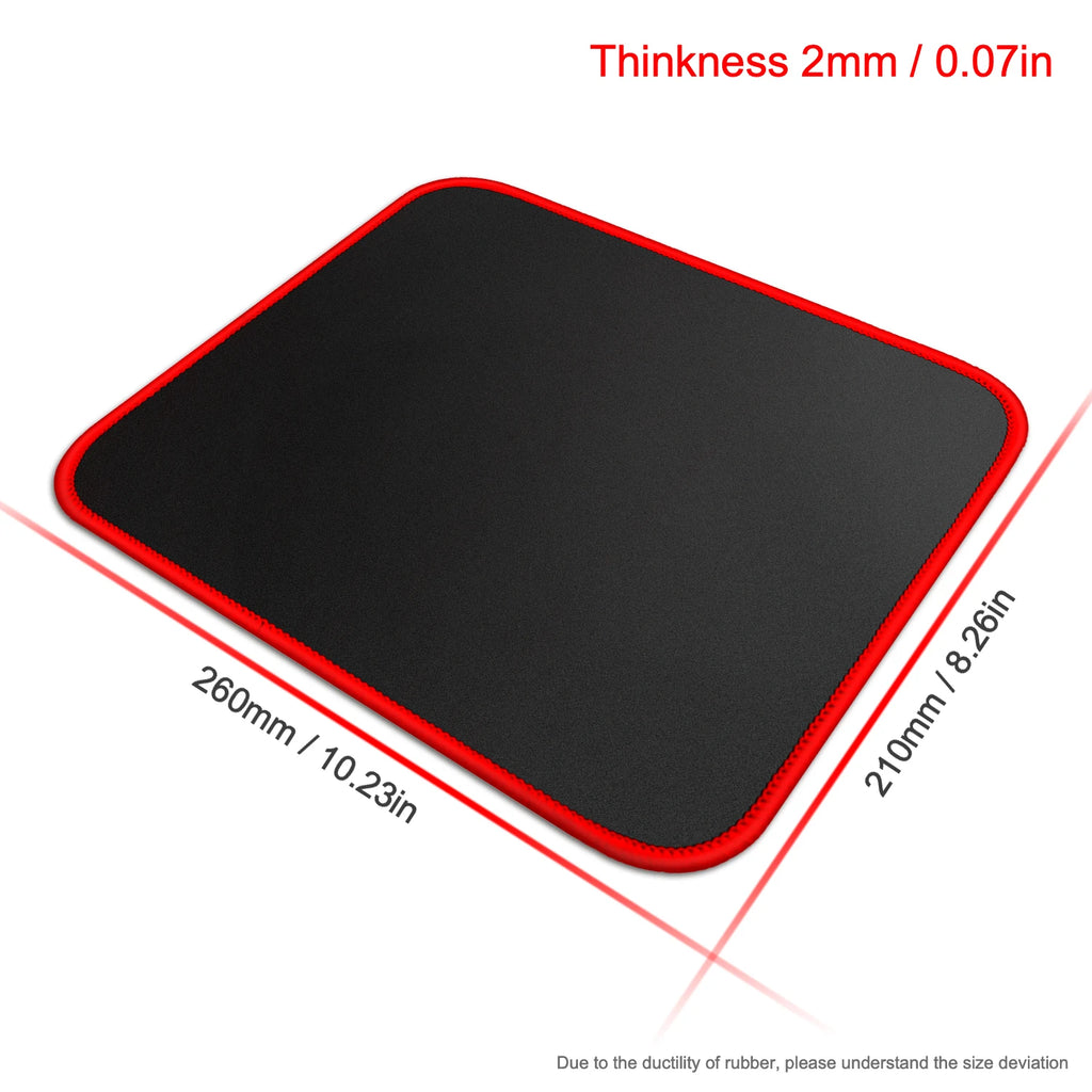 Small Gaming Mouse Pad Stitched Edge Non-Slip Washable