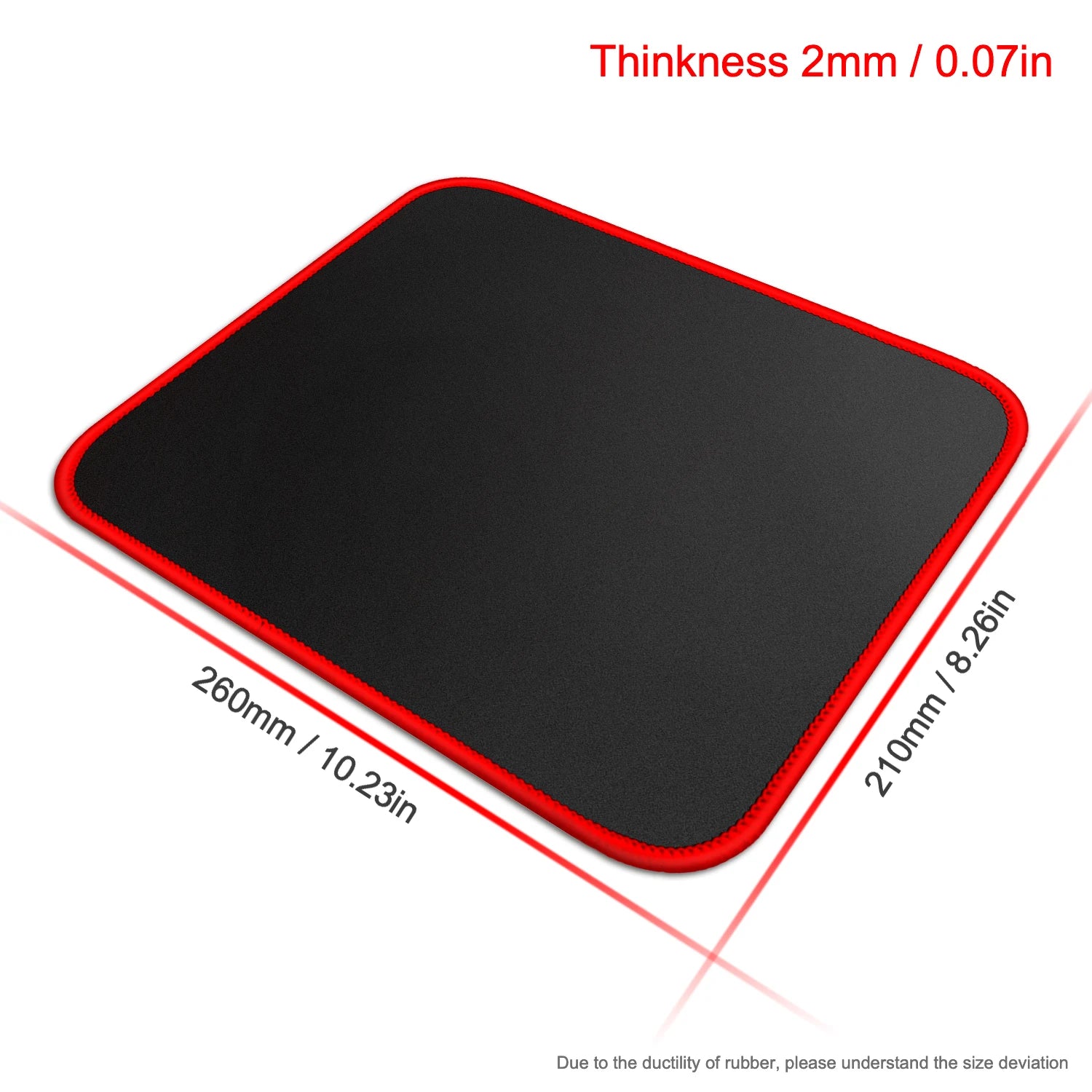 Small Gaming Mouse Pad Stitched Edge Non-Slip Washable
