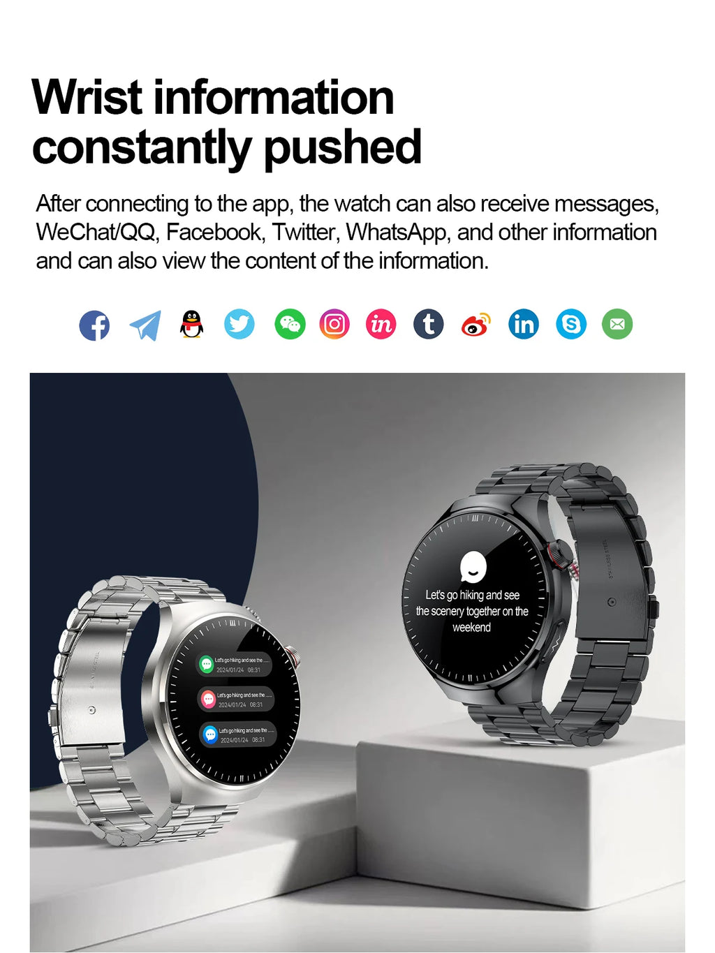 ECG Uric Acid Health Smart Watch