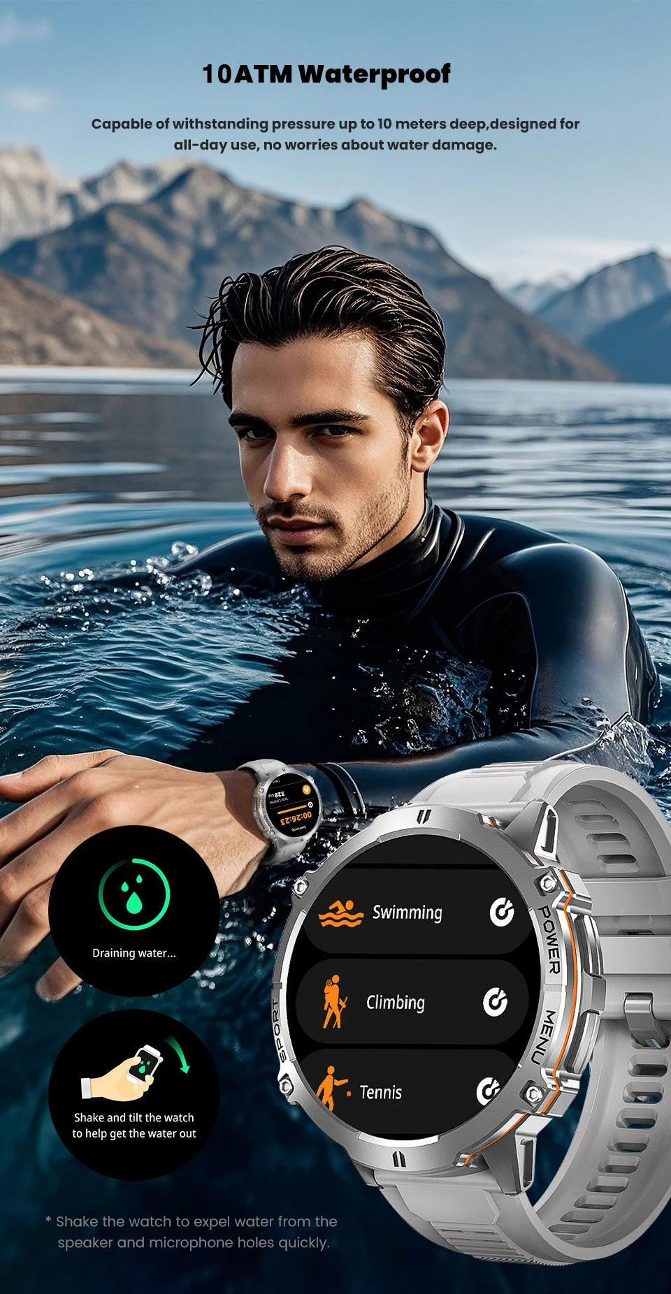Large Battery Outdoor Smart Watch