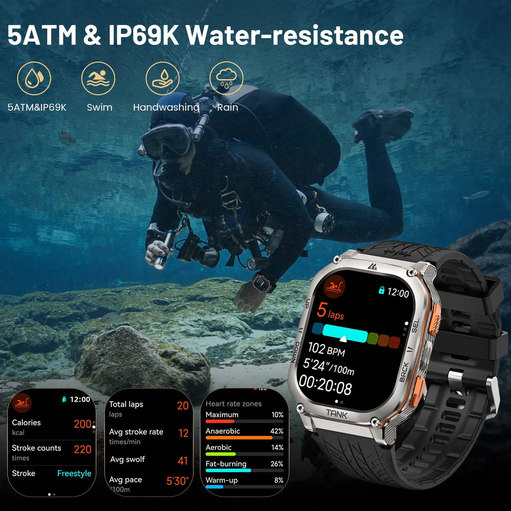 Stainless Steel GPS Smart Watch