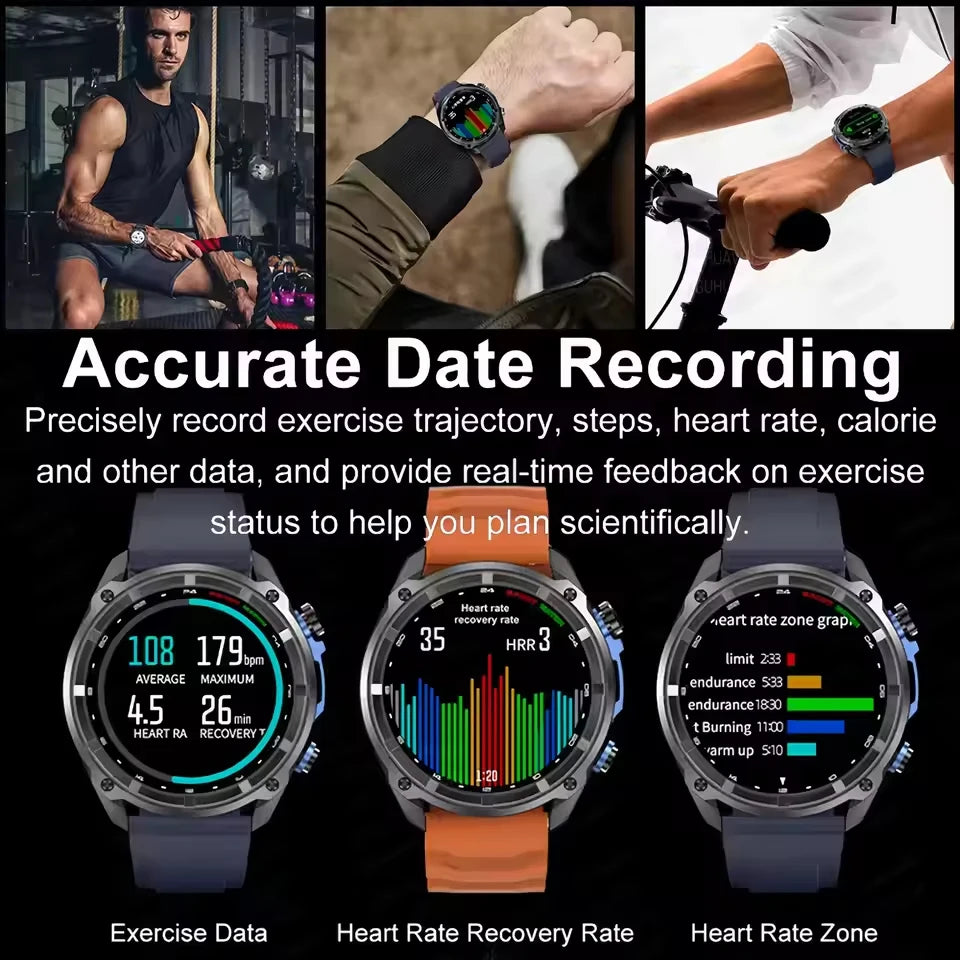 GPS Offline Map Smart Watch – 1000mAh