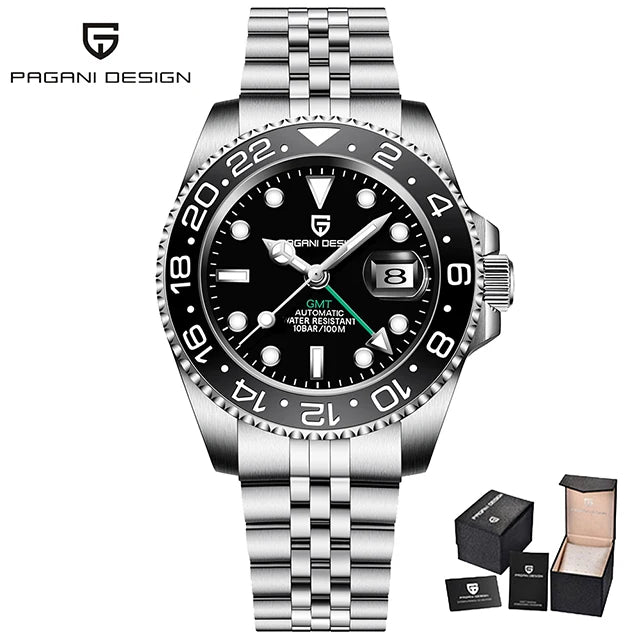 PAGANI DESIGN PD-1662 Men's GMT Automatic Watch
