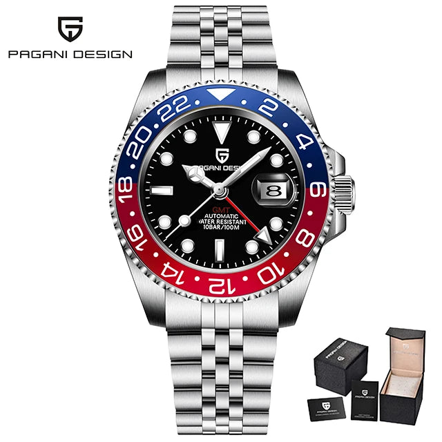 PAGANI DESIGN PD-1662 Men's GMT Automatic Watch
