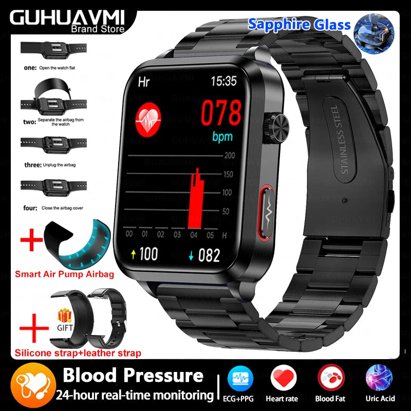 Air Pump Blood Pressure Smart Watch 2026