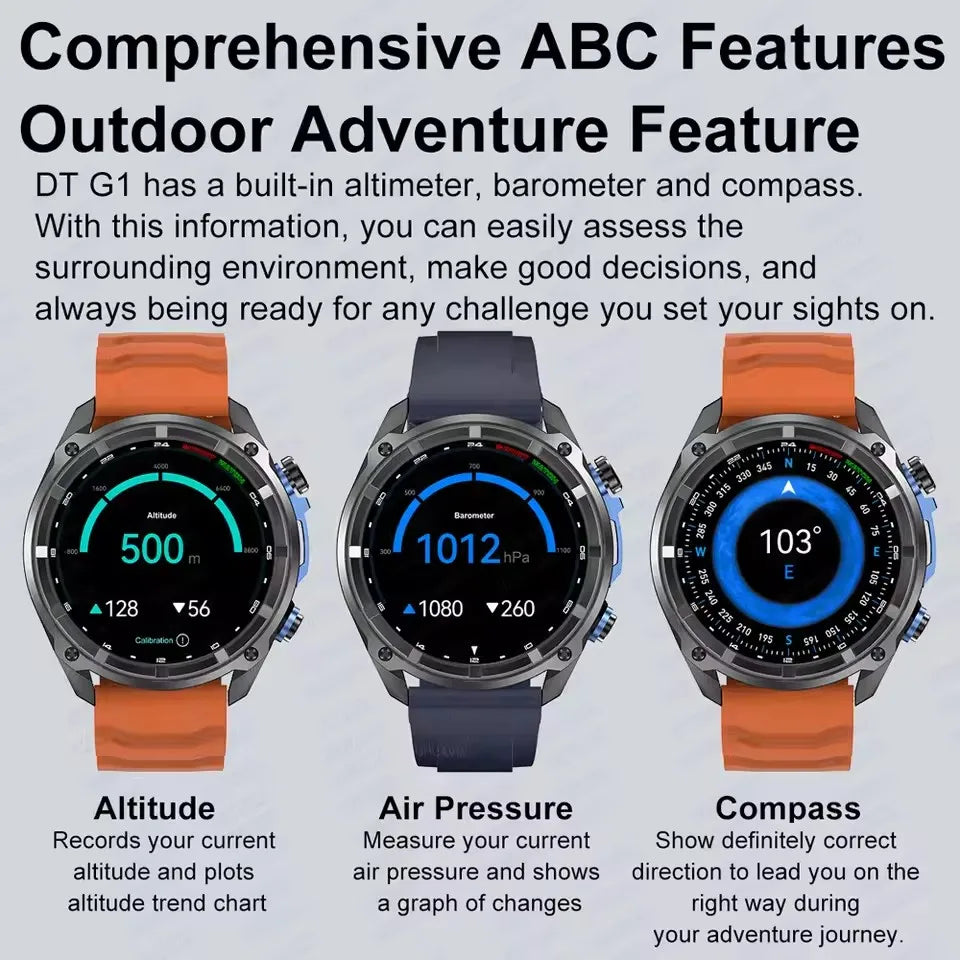 Military GPS Smart Watch – 860mAh
