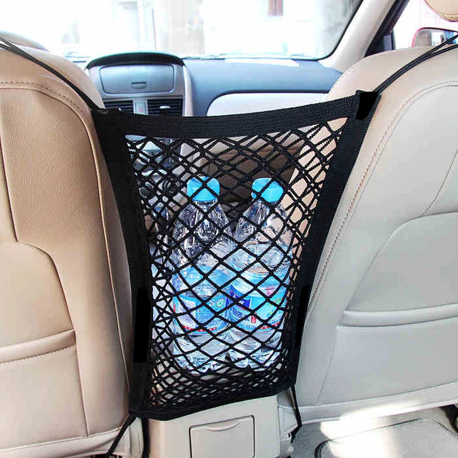 Dog Car Barrier with Safety Mesh & Storage Bag – Back Seat Guard