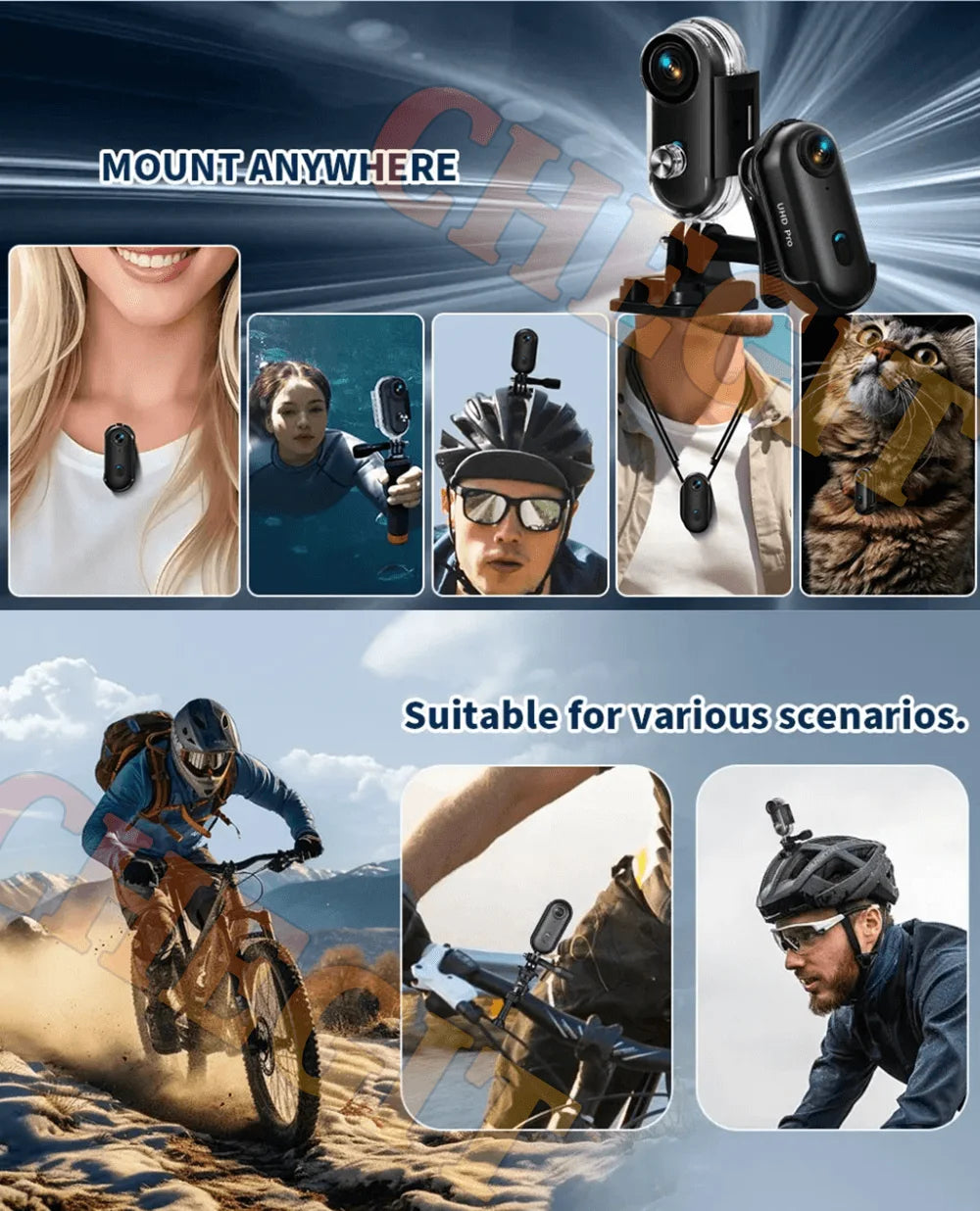 4K Mini WiFi Action Camera – Motorcycle, Bicycle & Body Cam
