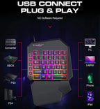 5-in-1 RGB Gaming Keyboard & Mouse Combo with Controller