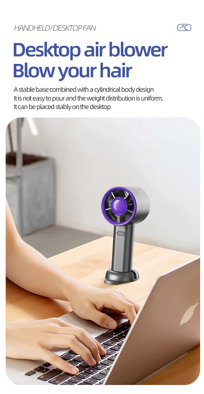 Mini USB Handheld Fan – Fast Charging Portable Personal Fan