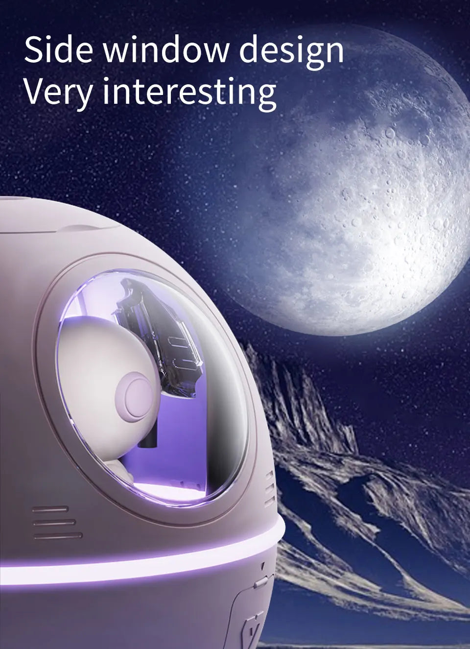 Space Capsule LED Night Light & Humidifier