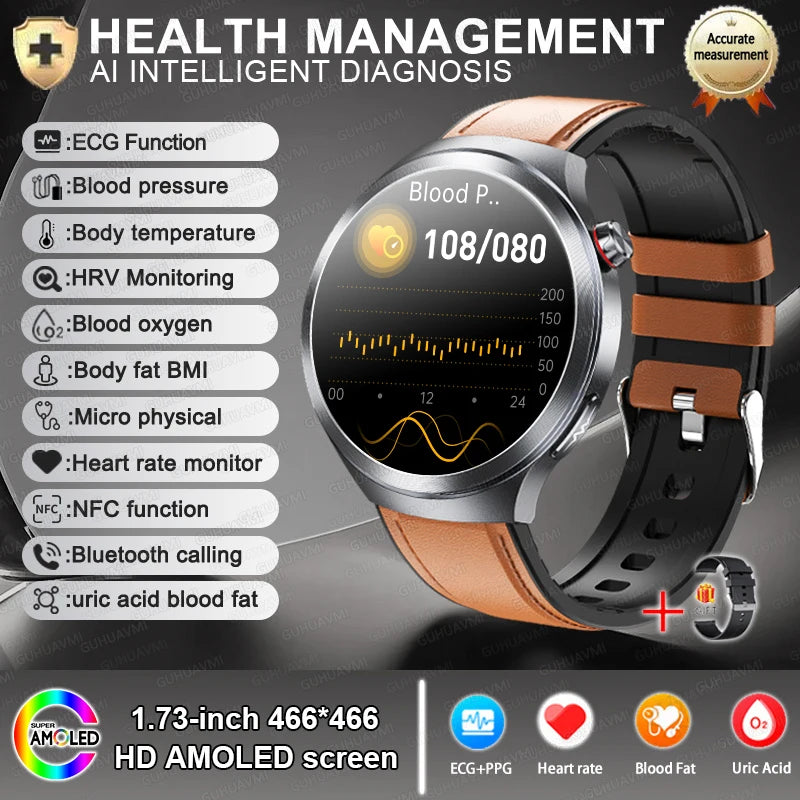 ECG+PPG Blood Lipid Smart Watch