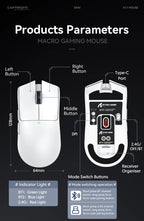 ATTACK SHARK X11 Wireless Gaming Mouse 22000 DPI 3-Mode