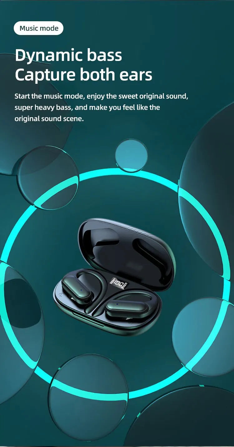 A520 Wireless Bluetooth Headset HD Stereo Touch Control
