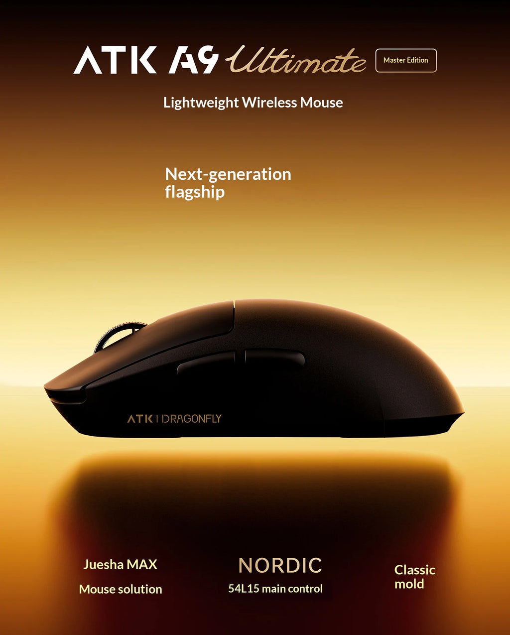 ATK DragonFly A9 Air Wireless Gaming Mouse 42000 DPI 8KHz