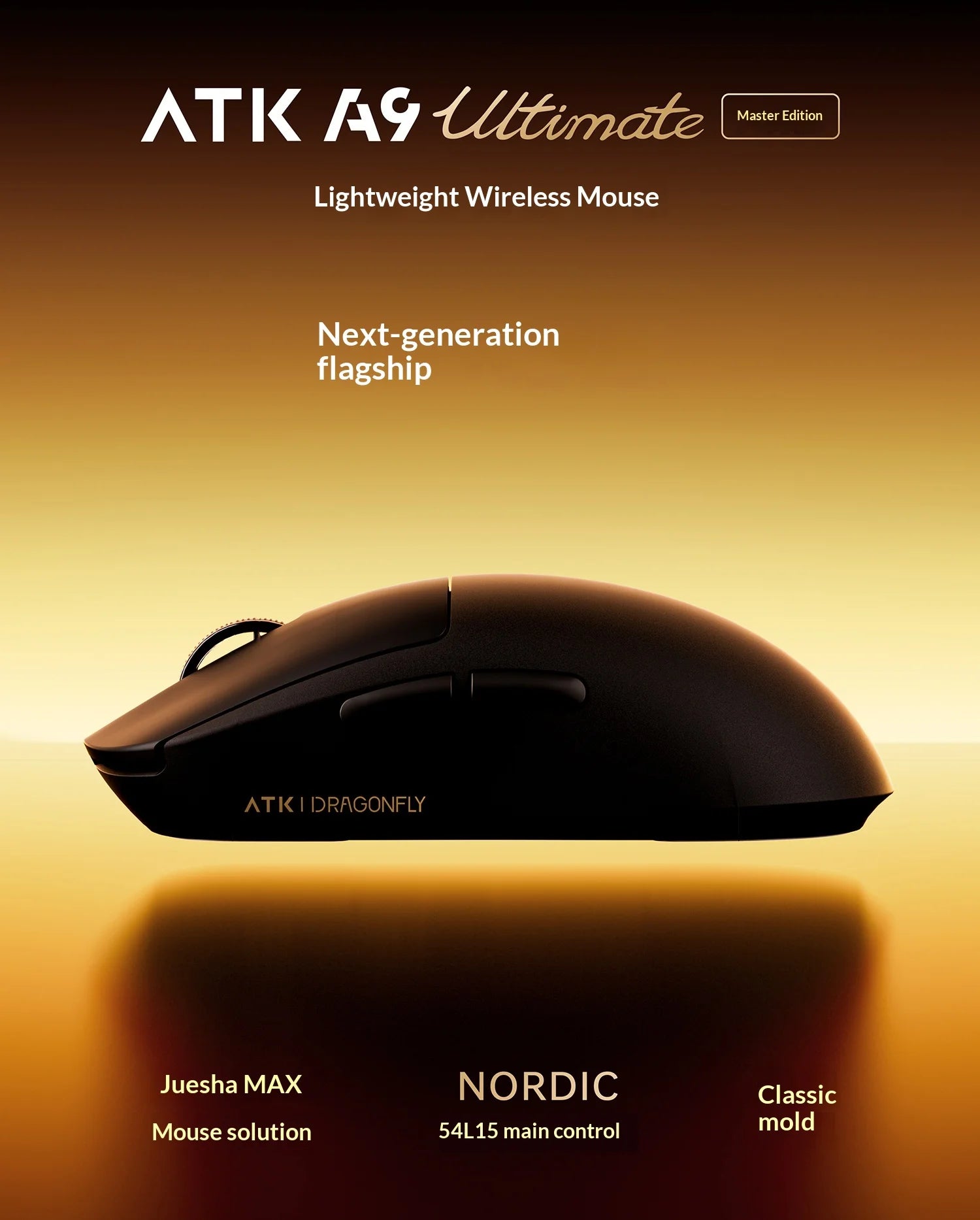ATK DragonFly A9 Air Wireless Gaming Mouse 42000 DPI 8KHz