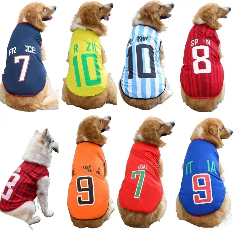 Breathable Mesh Pet Football Jersey