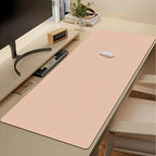 Faux Leather Mouse Pad Non-Slip Waterproof Desk Mat