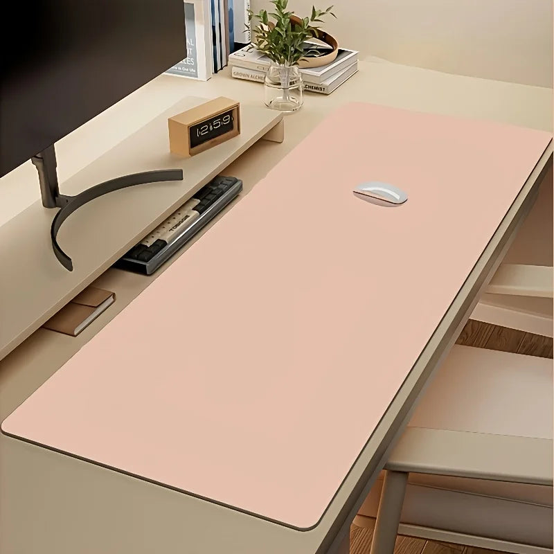 Faux Leather Mouse Pad Non-Slip Waterproof Desk Mat