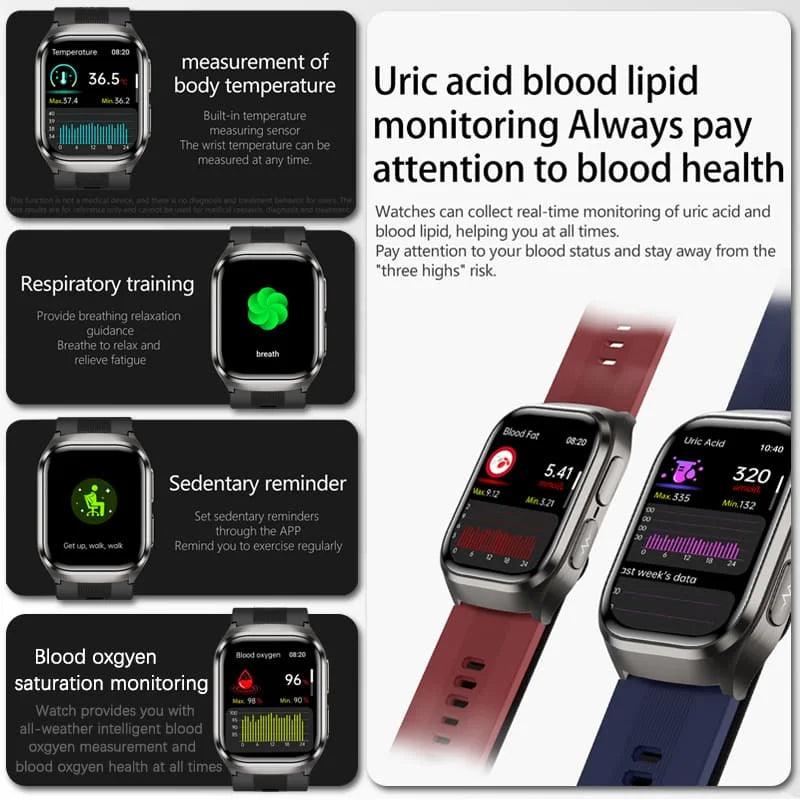 Airbag ECG Smart Watch with NFC