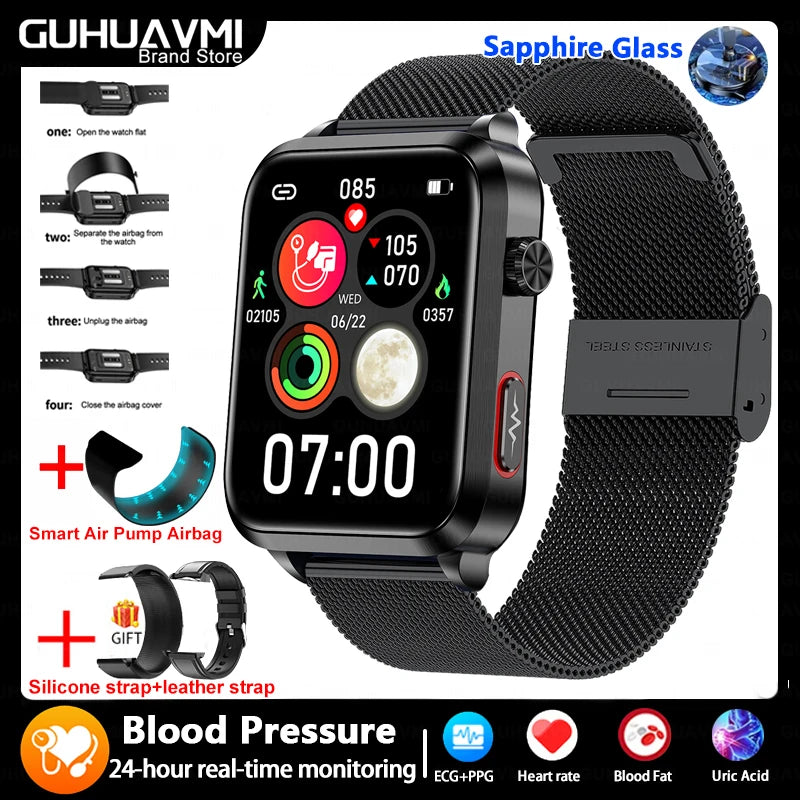 Air Pump Blood Pressure Smart Watch 2026