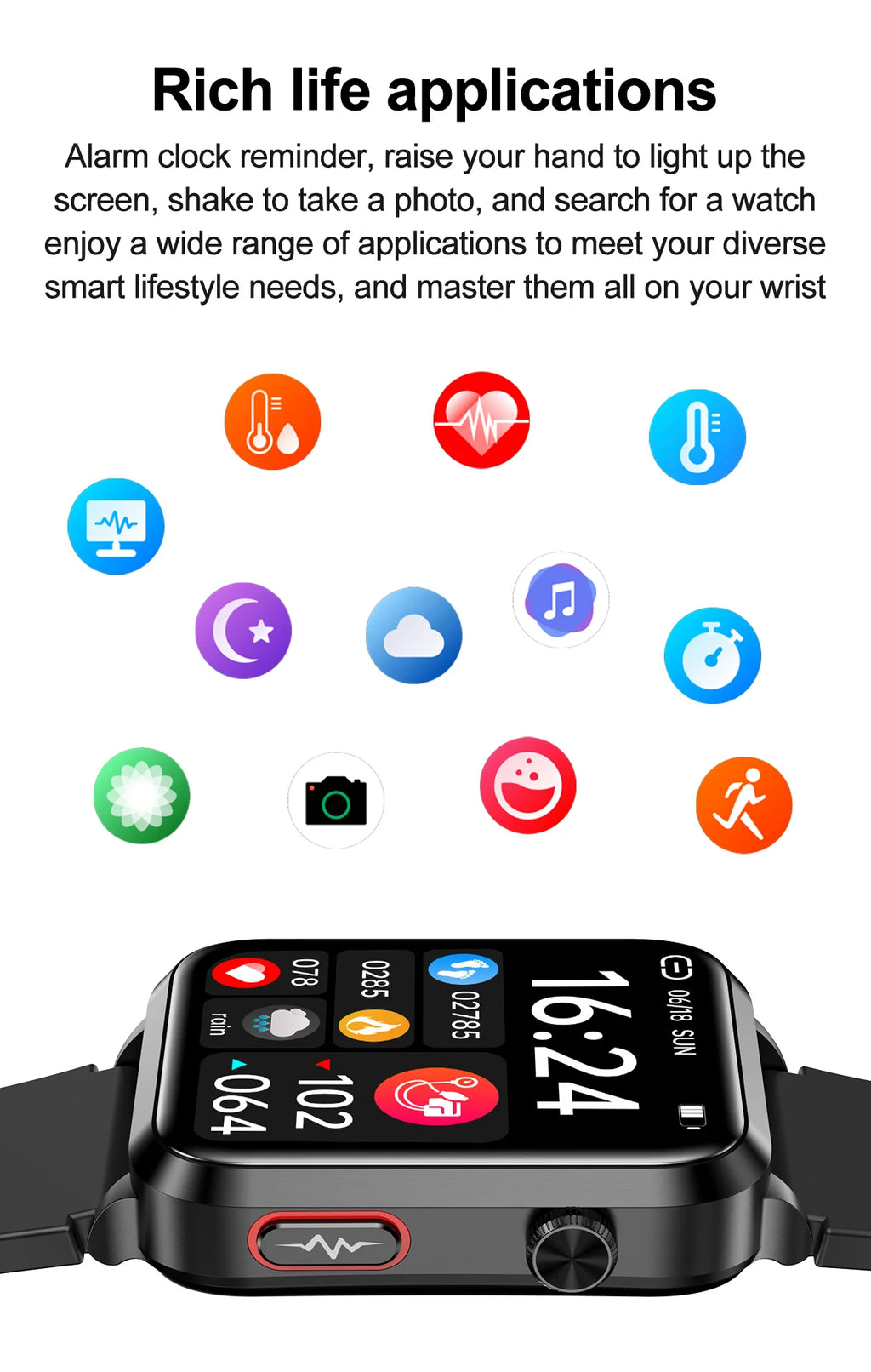Air Pump Blood Pressure Smart Watch 2026