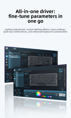 GravaStar K1 Lite Tri-Mode Gasket Mechanical Gaming Keyboard