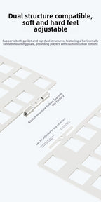 GravaStar K1 Lite Tri-Mode Gasket Mechanical Gaming Keyboard